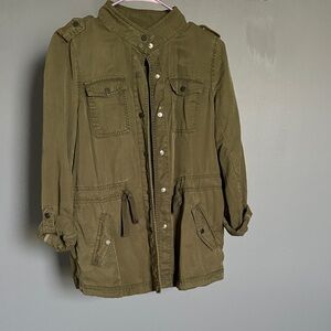 LOFT Khaki Utility Jacket